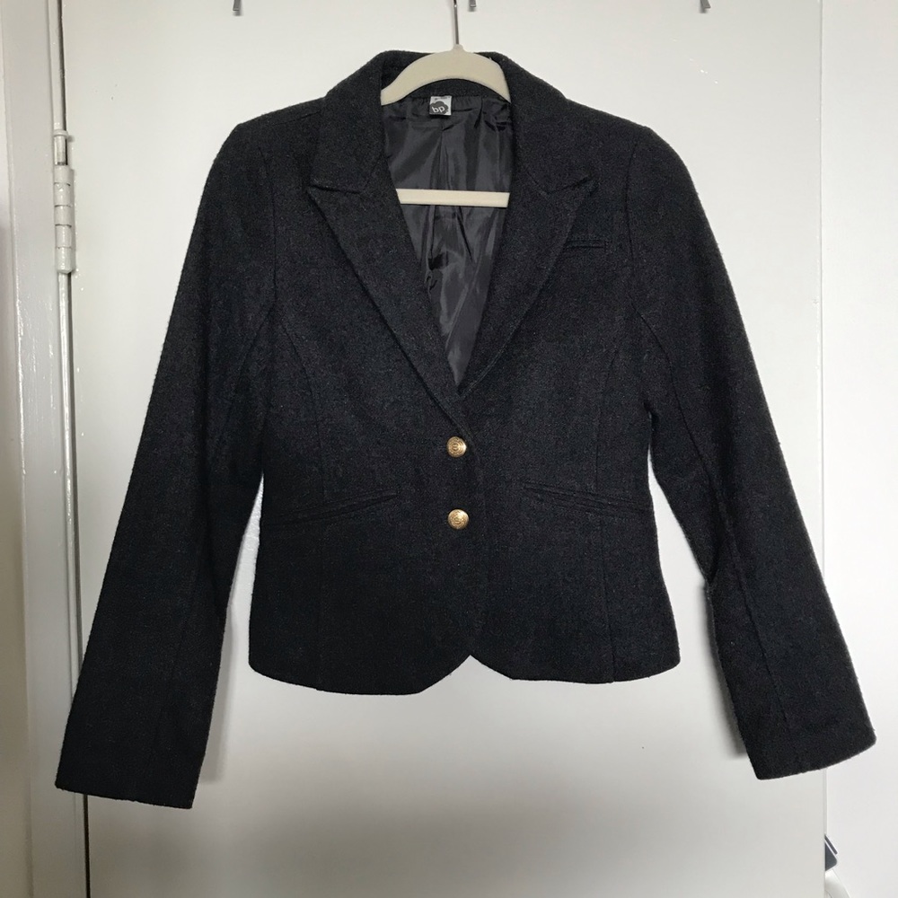 BP Nordstrom Wool Blazer Dark Gray Sz S